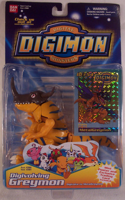 Greymon, MetalGreymon (Digivolving Greymon), Digimon Adventure, Bandai, Action/Dolls
